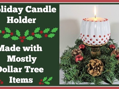 Holiday Candle Holder ???? Easy DIY Can be made for Anytime!