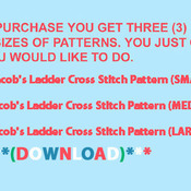 CRAFTS Jacob's Ladder Cross Stitch Pattern***LOOK***Buyers Can Download Your Pattern As Soon As They Complete The Purchase