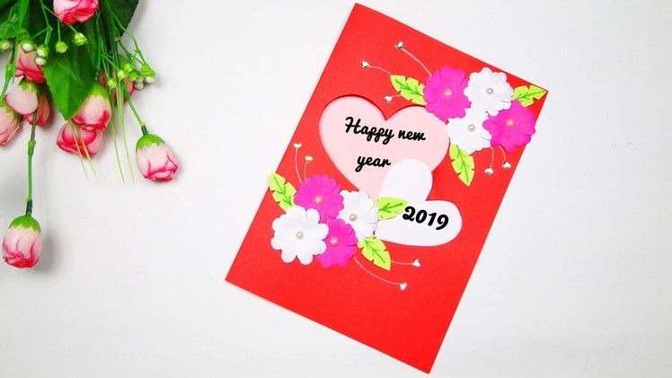 New year greeting card | DIY greeting card | Handmade greeting card for new year