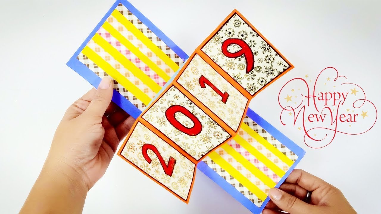 New Year pop up Card Making Idea | DIY pop up New Year Card | Crafts Junction