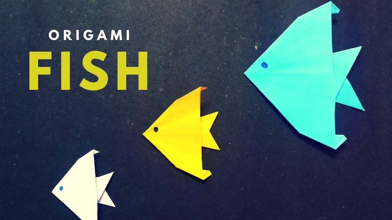 Origami Fish DIY - Easy Origami for Kids (Very Easy)