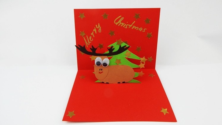 Pop up Christmas card DIY Xmas card Weihnachten Karte