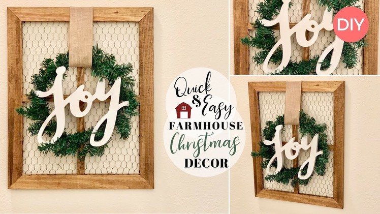 The Easiest DIY You Will Ever Do | Farmhouse Christmas Decor | Budget Friendly | Ashleigh Lauren