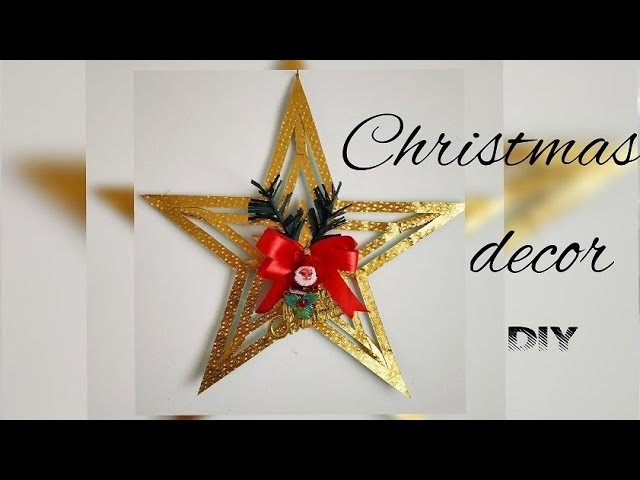 Christmas Star DIY || Decorative star making || Christmas and New year decoration|| Art & Essentials