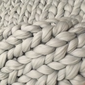 Chunky Knit Blanket - Merino Wool Blanket - Chunky Blanket - Arm Knit Blanket