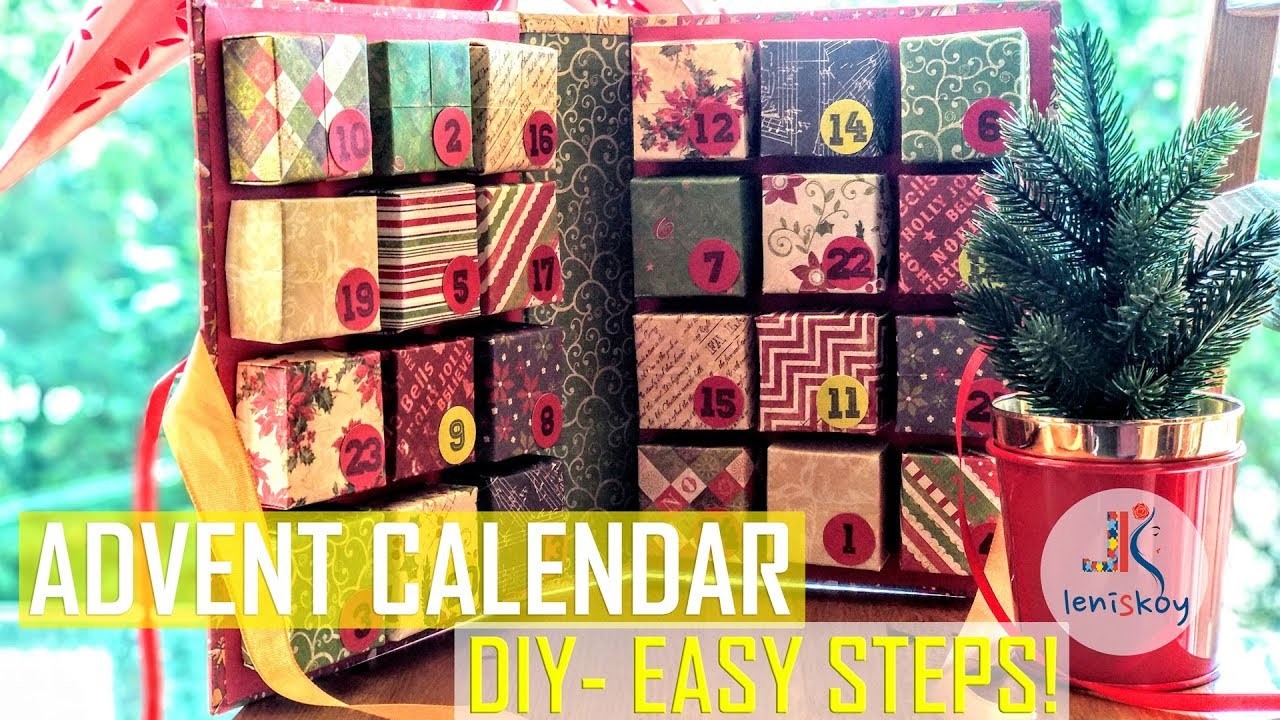 DIY - ADVENT CALENDAR with easy steps and Gift Box Tutorial. (DCWV & Little Birdie)