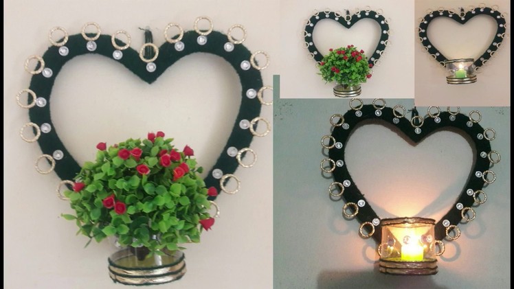 DIY How to make wall hanging & candle stand
