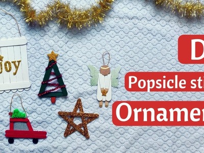 DIY Popsicle Stick  Christmas Ornaments