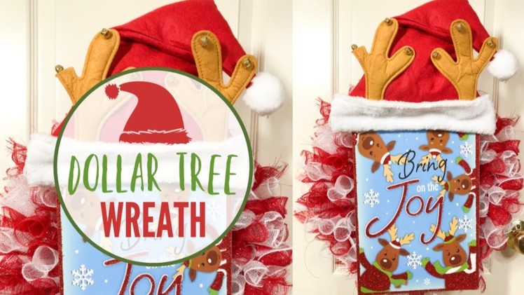 DOLLAR TREE CHRISTMAS DIY | ????DOLLAR TREE  WREATH | EASY CHRISTMAS CRAFTS