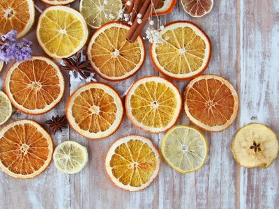 Dried oranges DIY. Compare of 4 variants to dry citruses.