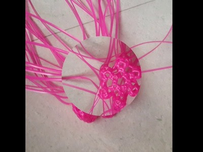 M.k.Plastic Wire Flower Vase - Pink (DIY)