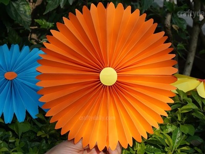 Paper Fan Flowers | Paper Pinwheels Rosette Backdrop for Decoration