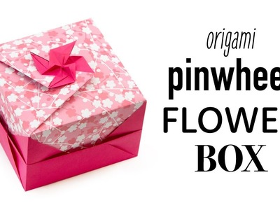 Pinwheel Flower Lid Tutorial - Modular Origami Box - Paper Kawaii