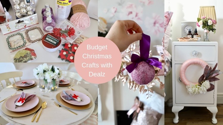 Budget friendly Christmas crafts and haul with Dealz (Poundland )| AD