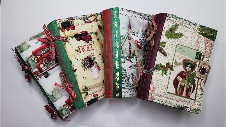 Christmas Junk Journals With Embellishment Kits