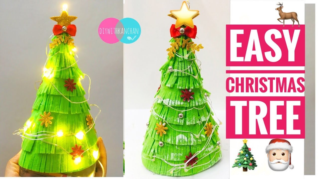 Christmas Tree Making Christmas Tree Decoration  for Kids 