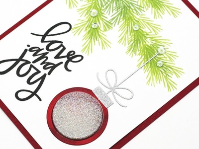 Creating a Stamped Christmas Tree Bough