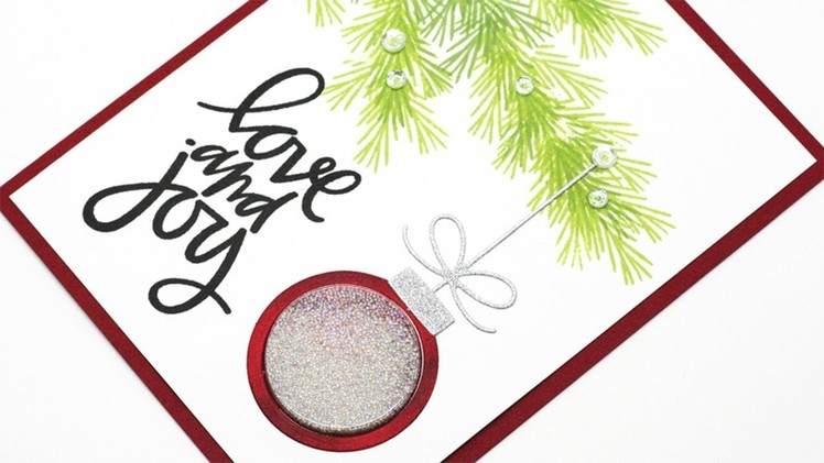 Creating a Stamped Christmas Tree Bough