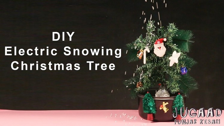 DIY Electric Snowing Christmas Tree