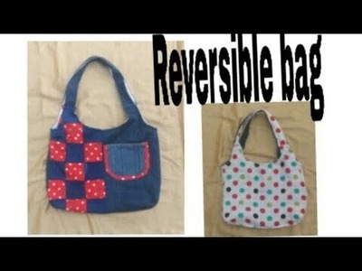 Diy Hand bag ll Reversible Bag ll Bag banana ll Jeans bag