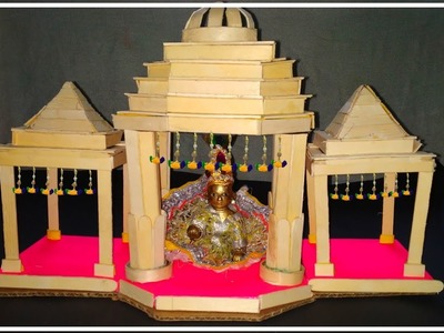 DIY Temple. how to make a sticks  temple at home crafts. by dev