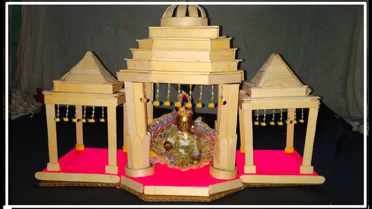 DIY Temple. how to make a sticks  temple at home crafts. by dev