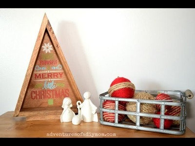 DIY Wooden Triangle Christmas Tree Video