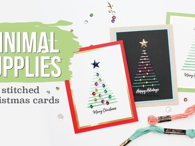 EASY DIY Christmas Cards | Minimal supplies