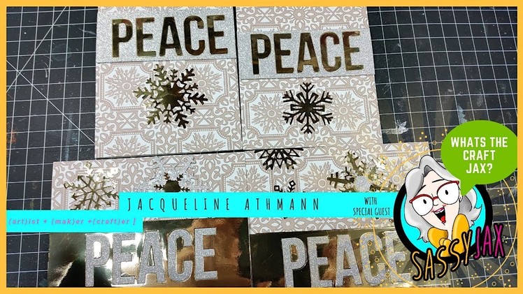 Holiday Greeting Card Ideas | DIY Christmas Cards 2018 - PEACE (MFT)