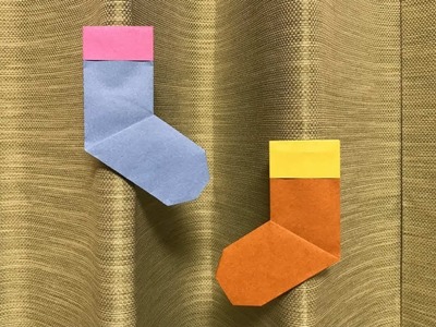 Origami Christmas Socks