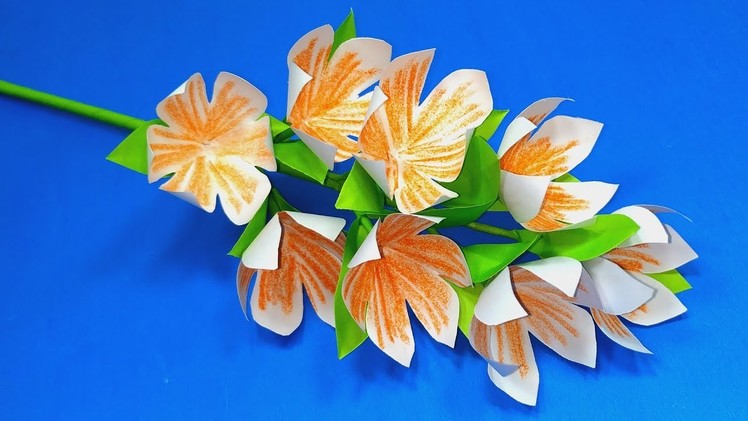 Paper Craft: Paper Flower Ideas | Handcraft Stick Flower Making Tutorial || Jarine's Crafty Creation