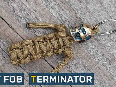 Paracord Key Fob with a bead Terminator
