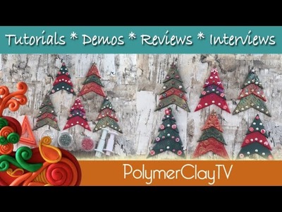 Polymer Clay Christmas Trees Ornaments and more