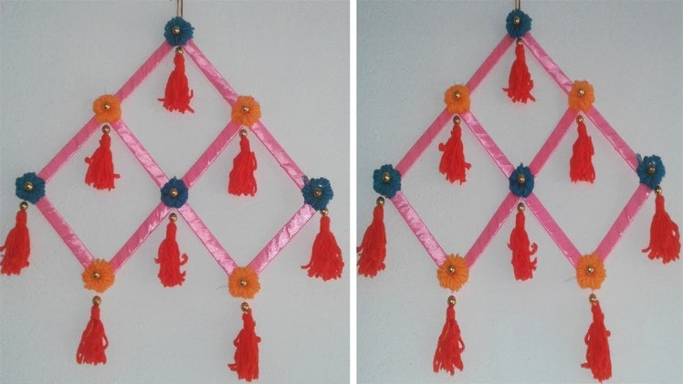 Wall Hanging Toran DIY.Beautiful Wall Hanging Toran Woolen,