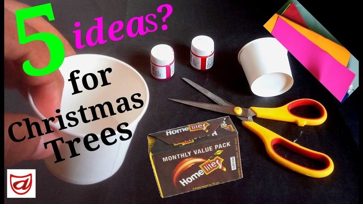 5 Easy Christmas Tree making and Home decoration Ideas from waste things around you