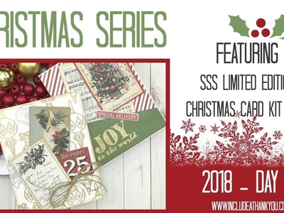 Christmas Series 2018 | Day 21 | featuring SSS Comfort and Joy Stamp Set | Vintage Layered Cards!