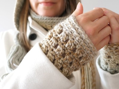 Crochet Gift Set: Colorscape Wrist Warmers