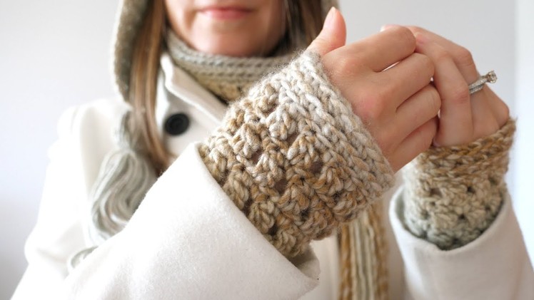 Crochet Gift Set: Colorscape Wrist Warmers