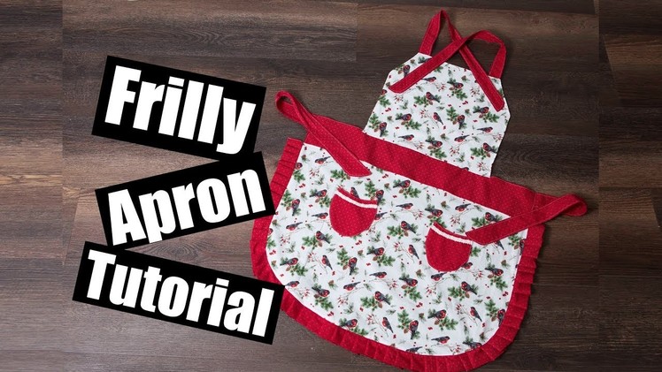 Frilly Apron Sewing Tutorial vlogmas day 12