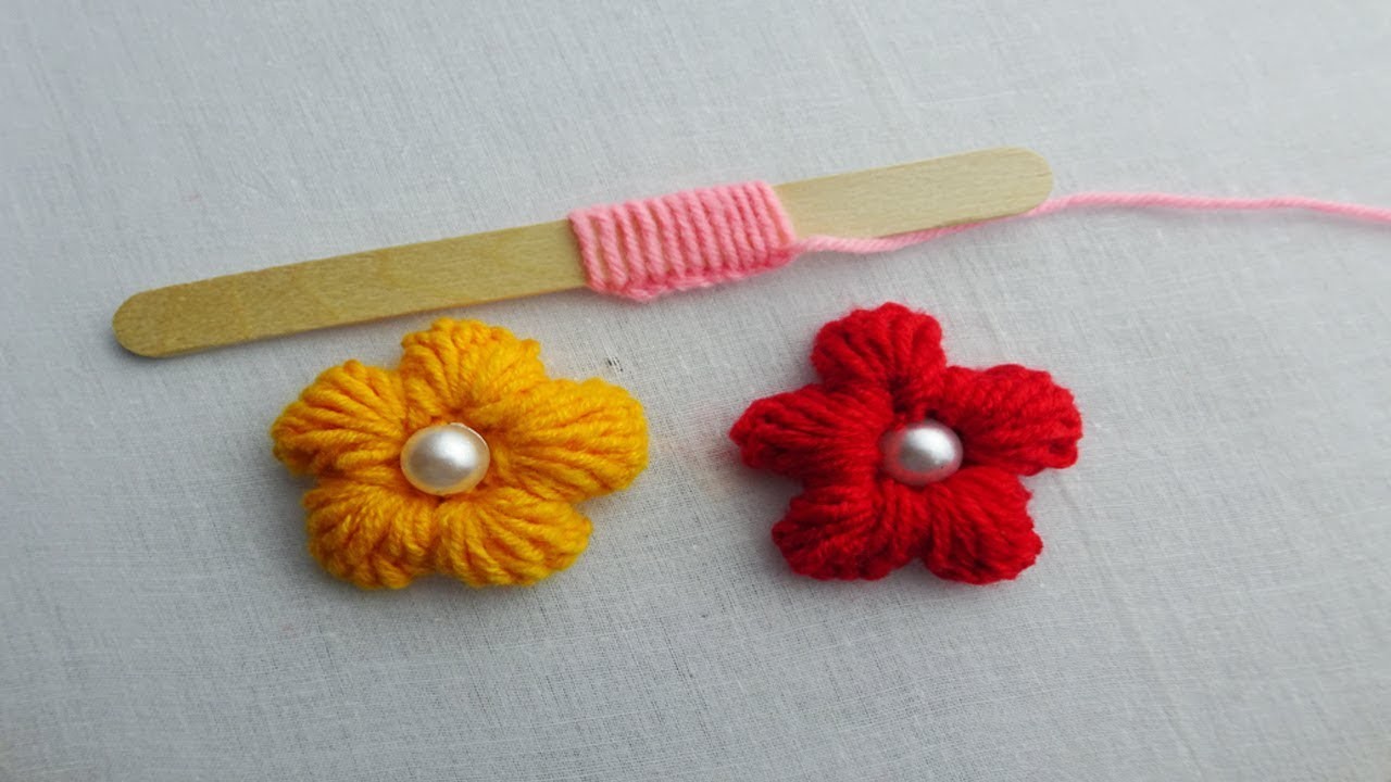 Hand embroidery amazing trick easy flower embroidery trick easy Hand embroidery amazing trick easy flower embroidery trick easy