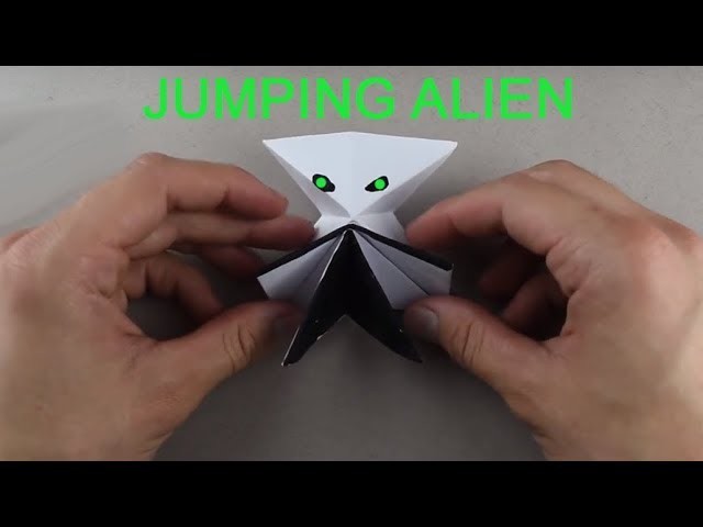 How To Make a Jumping Alien Origami