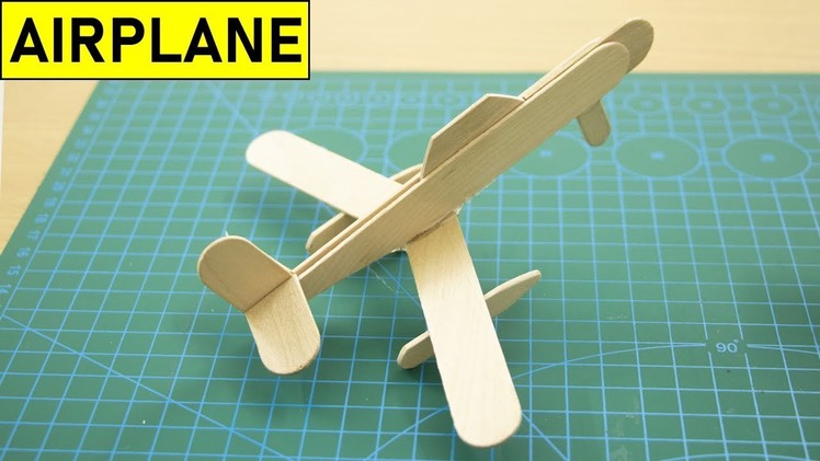 Ice Cream Stick Airplane - Easy Craft Ideas For Kids