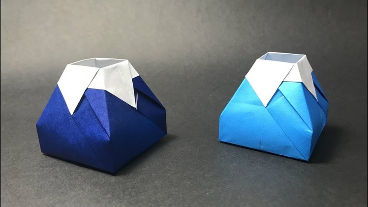 Origami Box. Mount Fuji