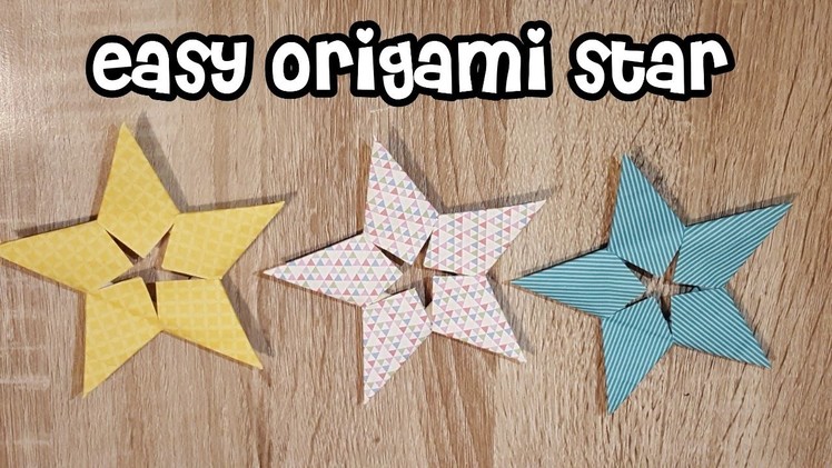 Origami Stern.Origami Star so easy