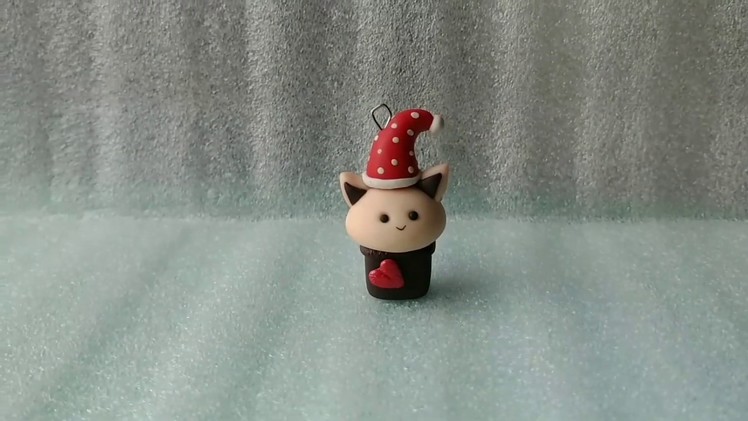 Polymer clay Christmas Charm