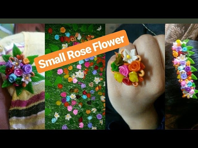 Small Rose Flower || Italian Dough || Fk Arts & Craft