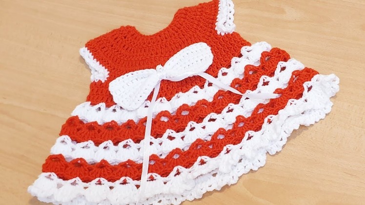 Very Easy Crochet Baby  Dress -3