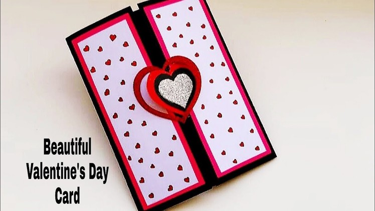 Beautiful Handmade Valentine's Day card idea | DIY Greeting Cards for Valentine's day card.