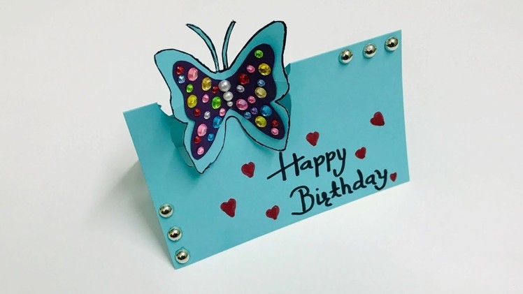 Butterfly Birthday Card | Birthday Card Idea | Beautiful Handmade Birthday Card