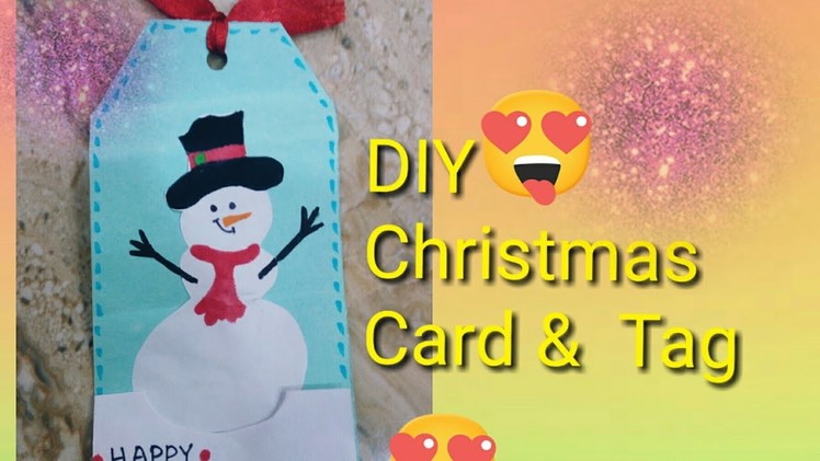 Christmas card and gift tag || handmade gift tag || Christmas gift ideas ||